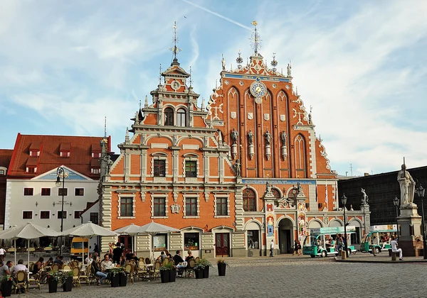 Svartbrödrahuset i riga, Lettland — Stockfoto