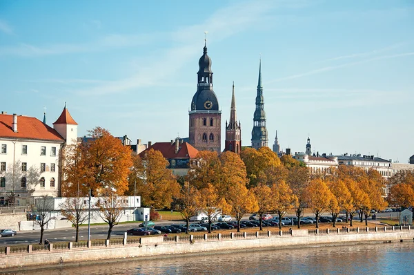 Autumn panorama of Riga — Stock Photo, Image