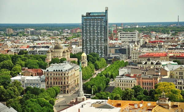 Panorama van Riga, Letland — Stockfoto