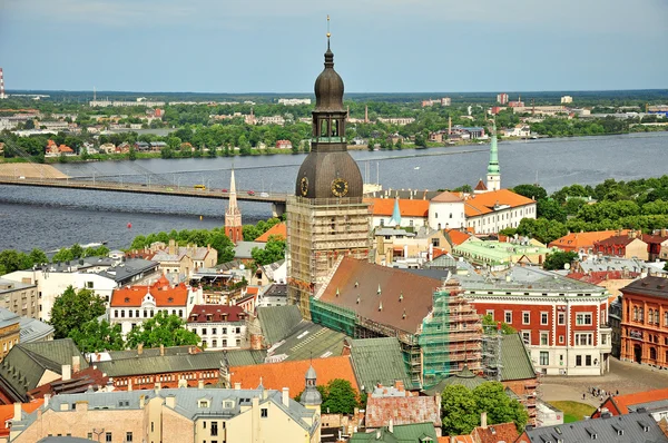 Panorama av Riga, Latvia – stockfoto