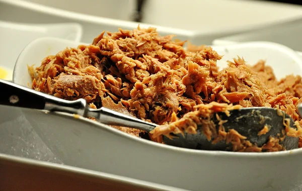 Atún en un plato — Foto de Stock