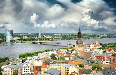riga, Letonya yaz panoraması