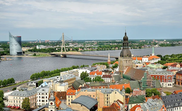 Panorama of Riga, Latvia in summer — Stock Photo, Image