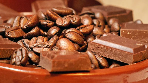 Koffie, chocolade — Stockfoto