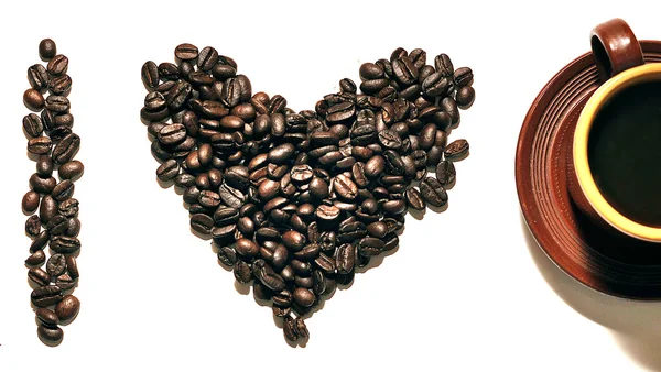 Love for coffee — Stock Photo, Image