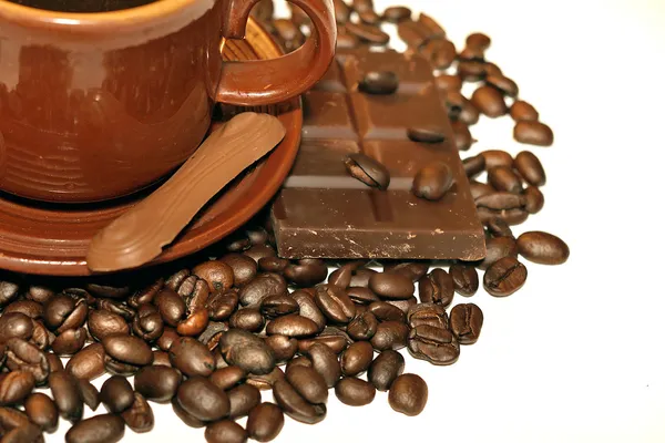 Café, chocolate — Foto de Stock