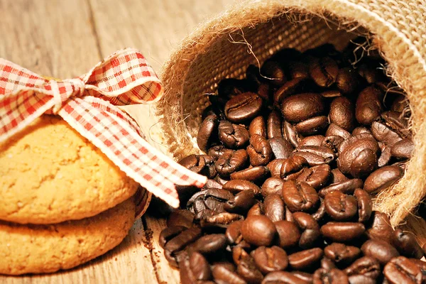 Kávé, keksz — Stock Fotó