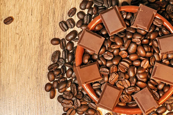 Coffee, chocolate — Stock Photo, Image