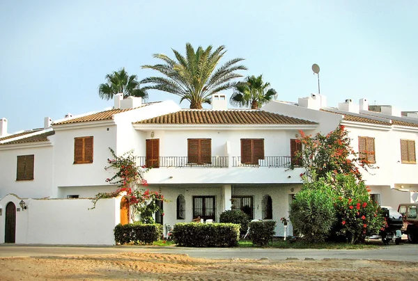 Mar Menor. Casa Bianca in un resort in Spagna — Foto Stock