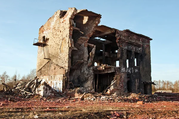 Edifício destruído — Fotografia de Stock