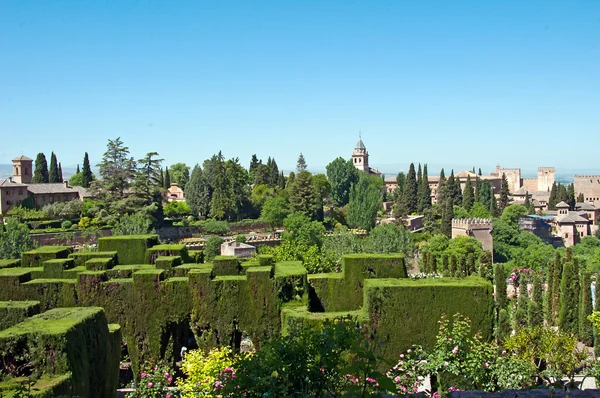 Park Alhambra, Granada, Spanyol — Stok Foto