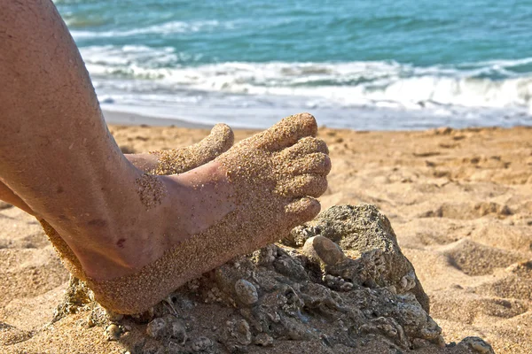 Détente sur la plage — Photo