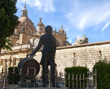 Cathedral of San Salvador city of Jerez de la Frontera, Spain, A clipart