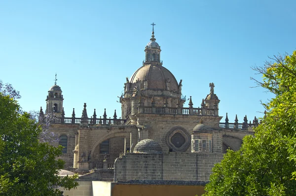 Kathedraal van san salvador stad van jerez de la frontera, Spanje, een — Stockfoto