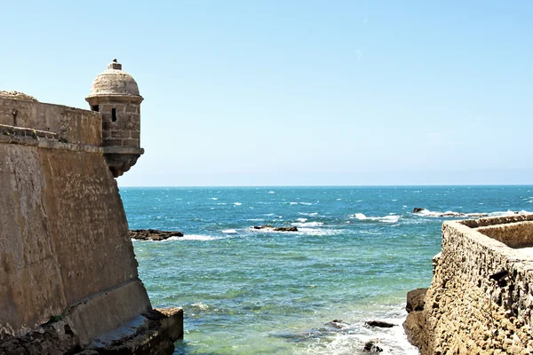 Strada per la fortezza di San Sebastian, Cadice — Foto Stock