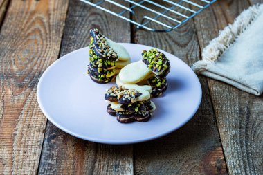 Çikolatalı bisküviler.