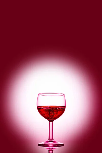 Red Wine Glass White Background — Stock Photo, Image