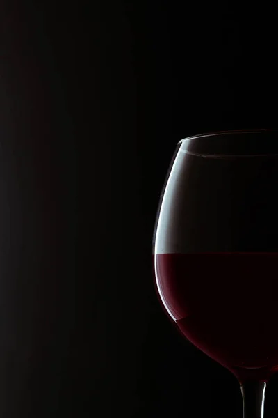 Verre Vin Rouge Avec Fond Noir Photos De Stock Libres De Droits