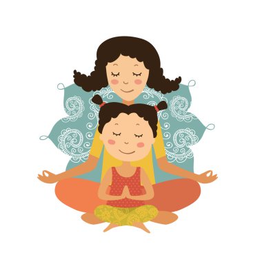 Yoga ile bebek çizimi