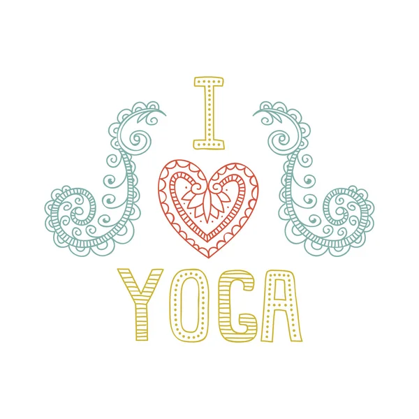 Logo des Yoga-Clubs — Stockvektor