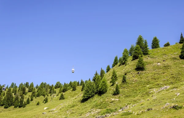 Cuneaz (Aosta Valley - North Italy) Ropeway — Stock Photo, Image