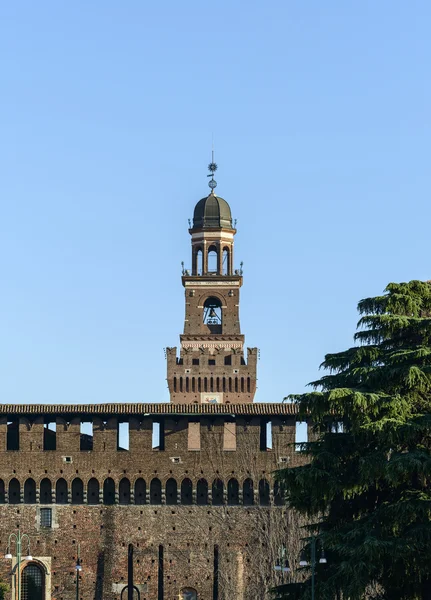Castello Sforzesco (Milano, Itália) ) — Fotografia de Stock