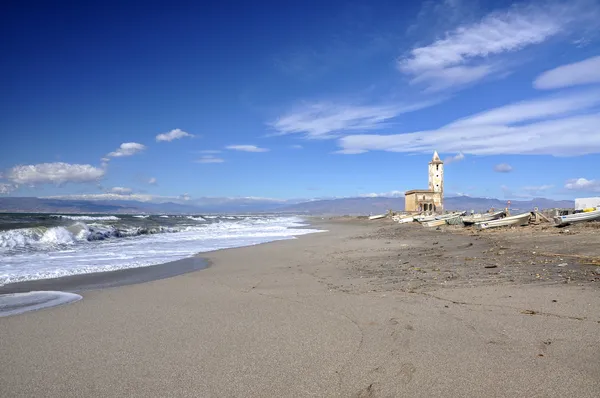 Nijar (almeria, Spanje) kerk — Stockfoto