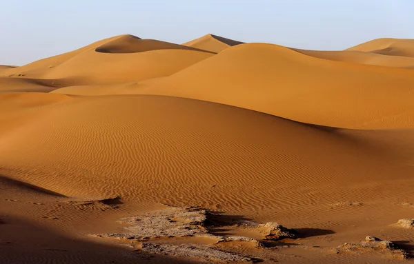 Sanddyner, hamada du draa, Marocko — Stockfoto