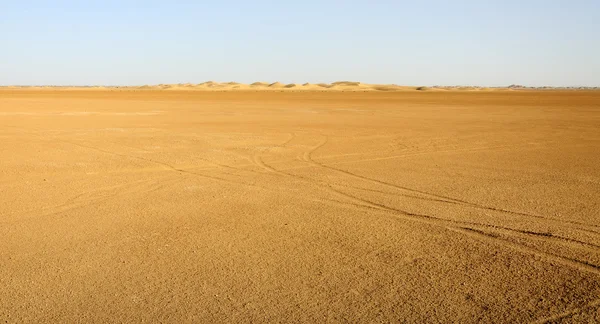 Písečné duny, hamada du draa, Maroko. — Stock fotografie