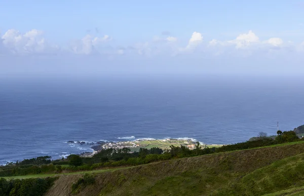 Costa occidentale dell'isola di Sao Miguel, arcipelago delle Azzorre (Portogallo) ) — Foto Stock