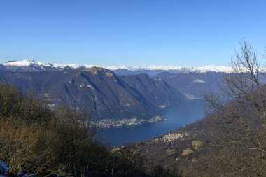Como Gölü'nden mount bolettone (Kuzey İtalya)