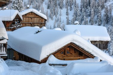 cuneaz kış, ayas valley (Kuzey İtalya)