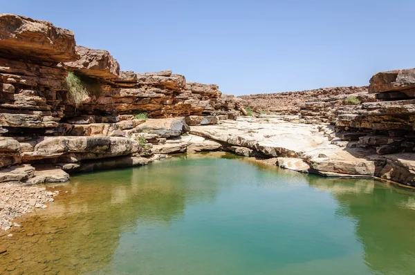 Marrocos, Vale do Draa, lagoa — Fotografia de Stock