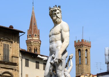 Neptün, heykeli piazza della signoria, florence (İtalya)