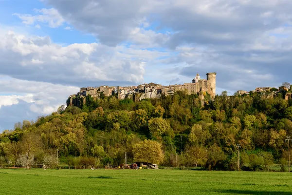 Castello e città di Mugnano, Lazio (Italia) ) — Foto Stock