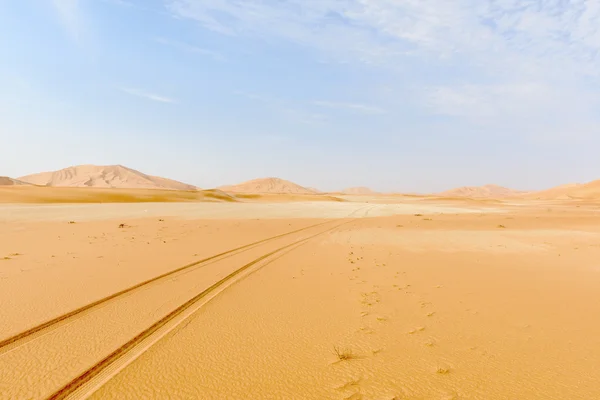 Dune di sabbia nel deserto dell'Oman (Oman ) — Foto Stock