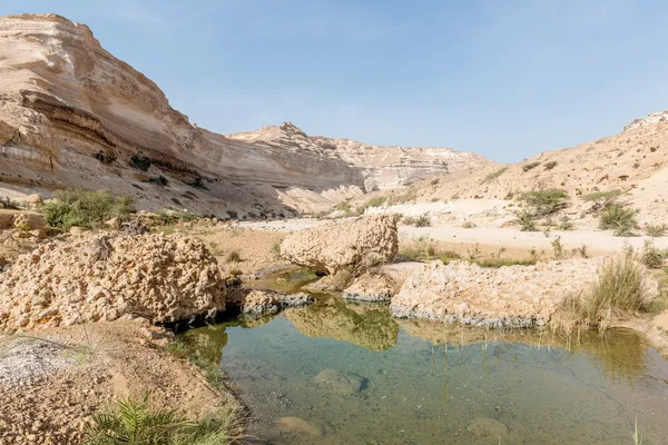 Kaňon Wádí popel shuwaymiyyah (Omán) — Stock fotografie