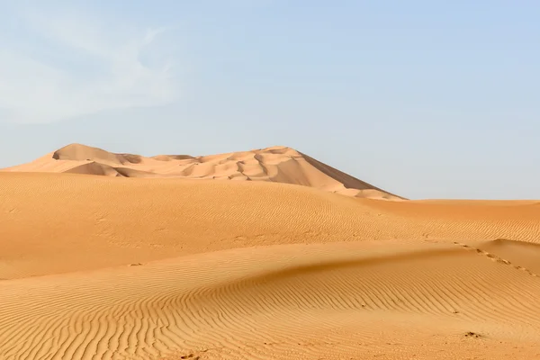 Dune di sabbia nel deserto dell'Oman (Oman ) — Foto Stock