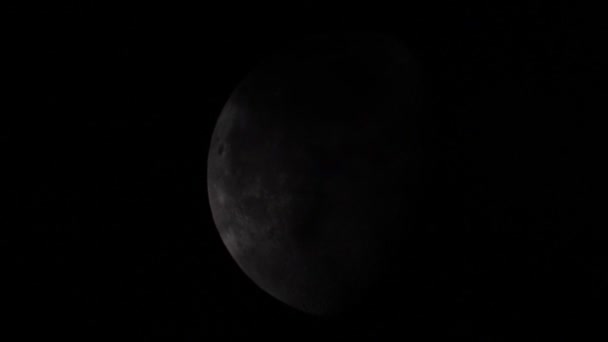 Close Footage Dark Clouds Emanating Moon Pali India — Stok video