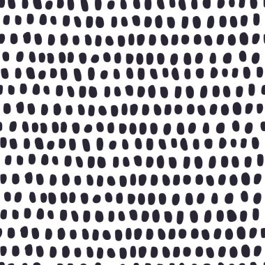 Seamless abstract pattern. Dark spots on a white background. Use for wallpaper, wrapping paper, textiles. Vector illustration.