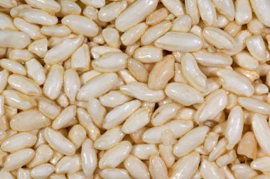 background and texture of sweet airy rice grains