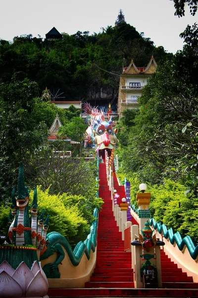 Dragon cave in the temple of Thailand — Stock Photo, Image