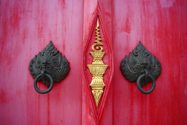 Door knock art in Thailand — Stock Photo, Image
