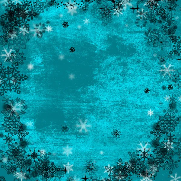 Christmas background with snowflakes — Stock Photo, Image