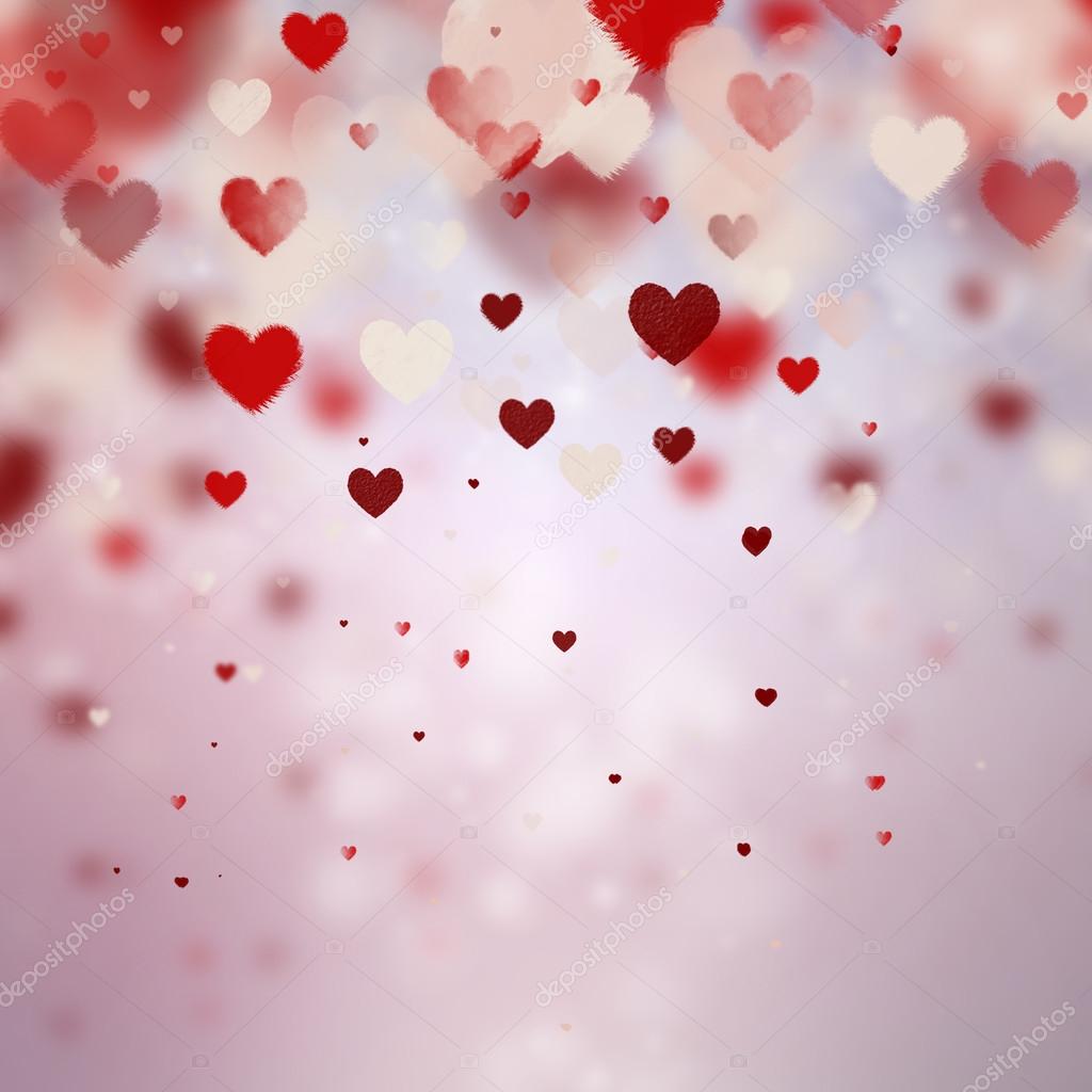 Valentinstag Hintergrund mit Herzen - Stockfotografie: lizenzfreie ...