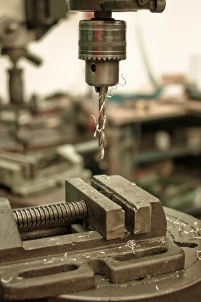 Metal drilling — Stock Photo, Image