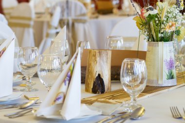 süslemeleri ile düğün yeri