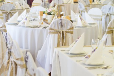 süslemeleri ile düğün yeri