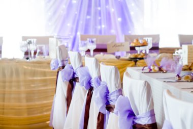 süslemeleri ile düğün yeri