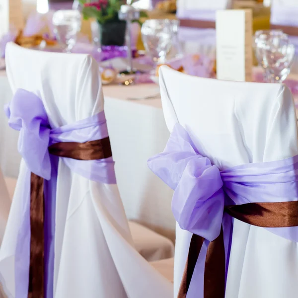 Wedding place with decorations — Stock Photo, Image